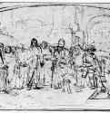 Грешница перед Христом. 1655-1658 - Перо 194 x 283 мм Музей Бойманс ван Бейнинген Роттердам
