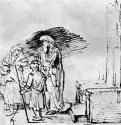 Изгнание Агари. 1655-1660 - Перо 206 x 213 мм Библиотека Пирпонта Моргана Нью-Йорк