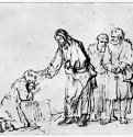 Исцеление одержимого. 1656-1660 - Перо 147 x 172 мм Риксмузеум Амстердам