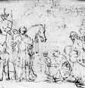Встреча Давида и Авигеи. 1656-1660 - Перо 209 x 259 мм Собрание Кох Лондон