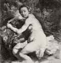 Купающаяся Диана. 1631 - Офорт 178 x 160 мм Собрание Я. де Брёйна