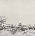 Мостик Сикса. 1645 - Офорт 131 x 225 мм Собрание Я. де Брёйна