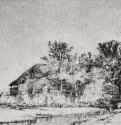Улица вдоль канала. 1652 - Офорт 79 x 212 мм Собрание Я. де Брёйна
