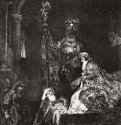 Принесение во храм. 1654 - Офорт 207 x 162 мм Собрание Я. де Брёйна
