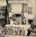 Се человек. 1655 - Тушь, бумага, сухая игла 38,3 x 45,5 Риксмузеум Амстердам