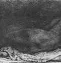 Лежащая негритянка 1658 - Офорт. Второе состояние из трех 8,4 x 16 ГМИИ им. А.С. Пушкина Москва