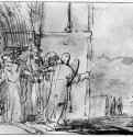 Лот с близкими покидает Содом. 1629-1630 - Перо 180 x 246 мм Риксмузеум Амстердам
