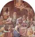 Фрески из Квиринальского дворца (капелла Аннунчата), стена рядом с входом. Рождество Марии. 1609-1611 - 360 x 335 смФрескаБарокко, болонский академизмИталияРим. Квиринальский дворецЗаказчик - папа Павел V