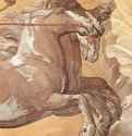 Аврора (Аполлон на своей колеснице следует за Авророй). Фрагмент. 1612-1614 - ФрескаБарокко, болонский академизмИталияРим. Дворец Палавиччини-РоспильозиЗаказчик - кардинал Шипионе Боргезе для своего дворца в Монтекавалло (Палаццо Паллавиччини - Роспильози)