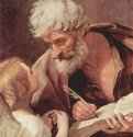 Евангелист Матфей и ангел. 1630-1640 - 86 x 68 смХолст, маслоБарокко, болонский академизмИталияРим. Ватиканская пинакотека