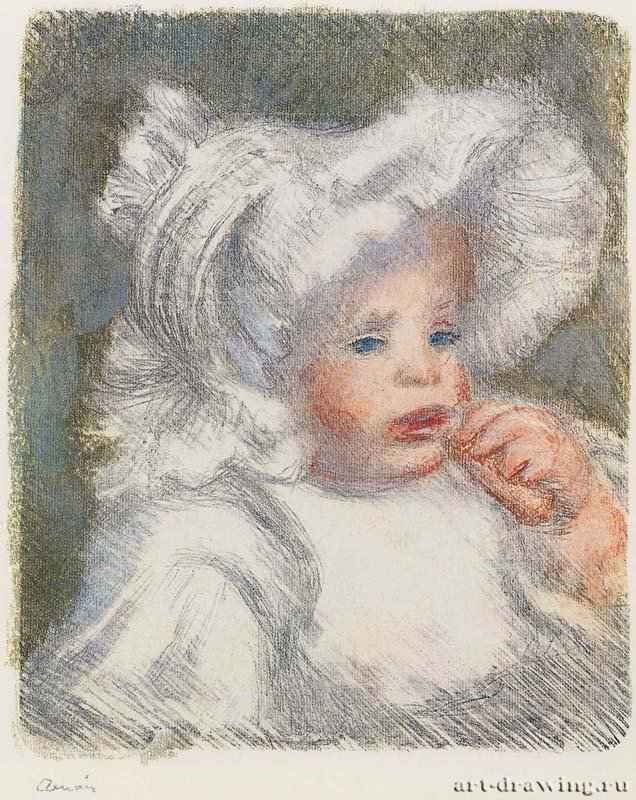 Ребенок с бисквитом. 1899 - 332 х 272 мм Цветная литография Франция. Частное собрание Франция