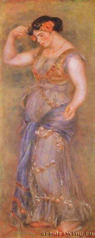 Танцовщица с кастаньетами. 1909 - 155 x 64,8 смХолст, маслоИмпрессионизмФранцияЛондон. Национальная галерея