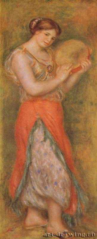 Танцовщица с тамбурином. 1909 - 155 x 64,8 смХолст, маслоИмпрессионизмФранцияЛондон. Национальная галерея