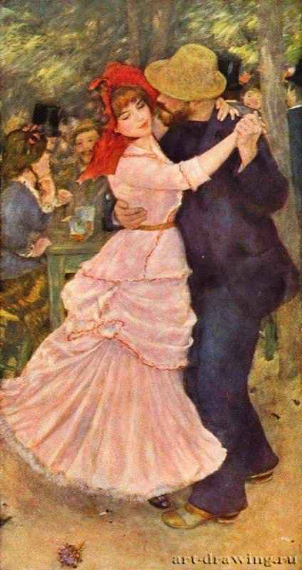 Танцы в Буживале. 1882-1883 - 182 x 98 смХолст, маслоИмпрессионизмФранцияБостон. Музей изящных искусств