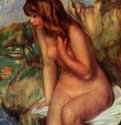 Купальщица, сидящая на камне. 1892 - 80 x 64 смХолст, маслоИмпрессионизмФранцияПариж. Собрание Дюран-Рюэль