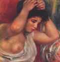 Молодая женщина, делающая прическу. 1909 - 49,5 x 44 смХолст, маслоИмпрессионизмФранцияПариж. Частное собрание