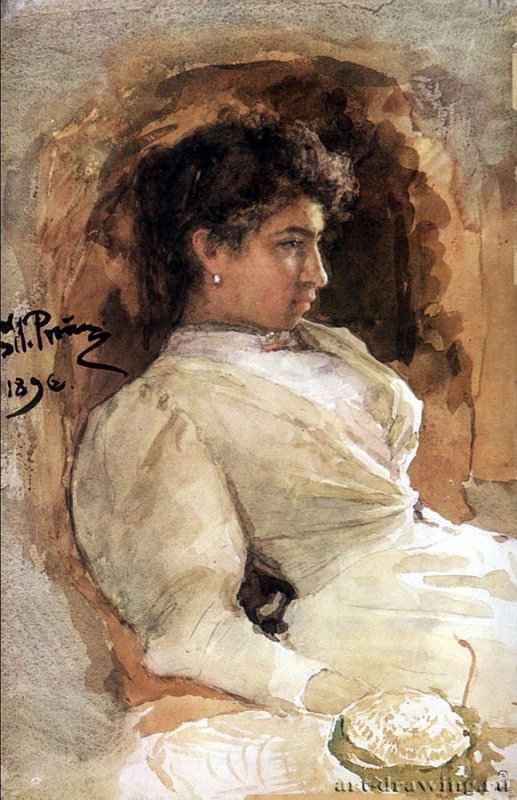Портрет Веры Репиной. 1896 - Холст, маслоРеализмРоссия