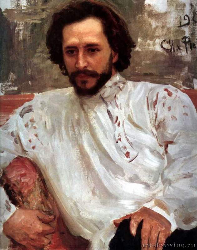 Портрет Леонида Андреева. 1904 - Холст, маслоРеализмРоссия