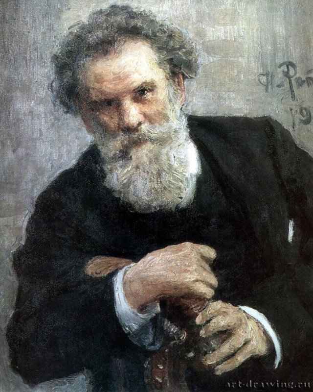 Портрет Владимира Короленко. 1912 - Холст, маслоРеализмРоссия