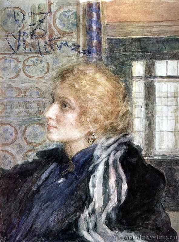 Портрет Марии Хпопуишноп. 1927 - Холст, маслоРеализмРоссия