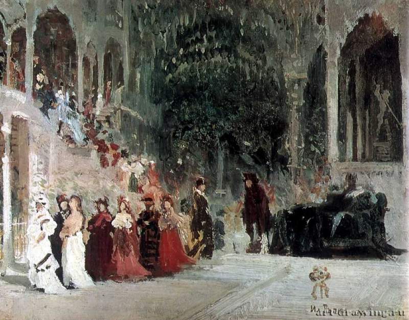 Сцена из Балета. Эскиз. 1874 - Холст, маслоРеализмРоссия