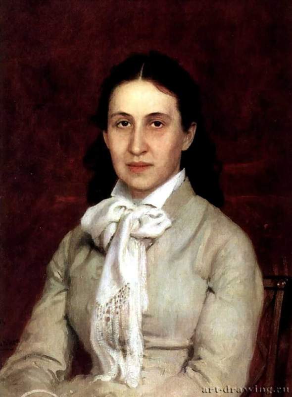Портрет Елизаветы Мамонтовой. 1874 - Холст, маслоРеализмРоссия