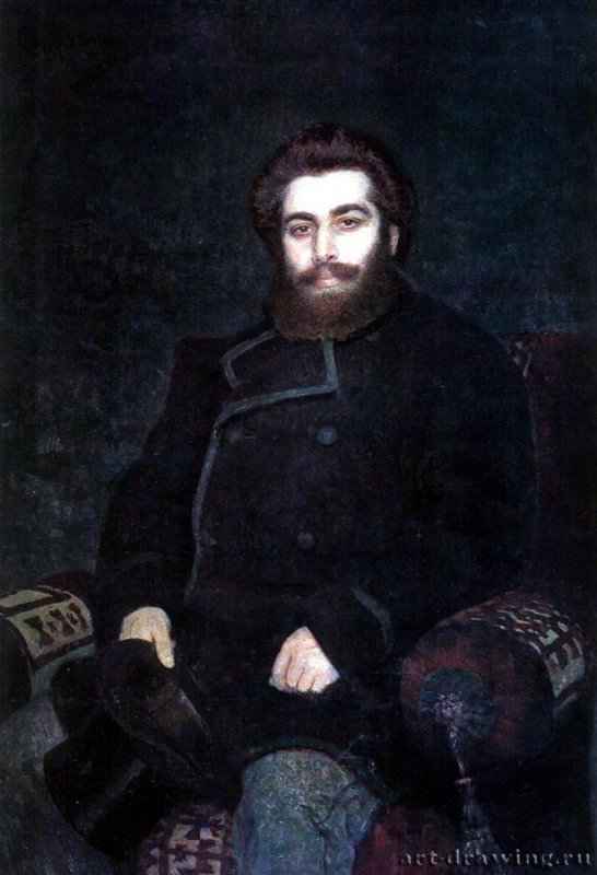 Портрет Архипа Куинджи. 1877 - Холст, маслоРеализмРоссия