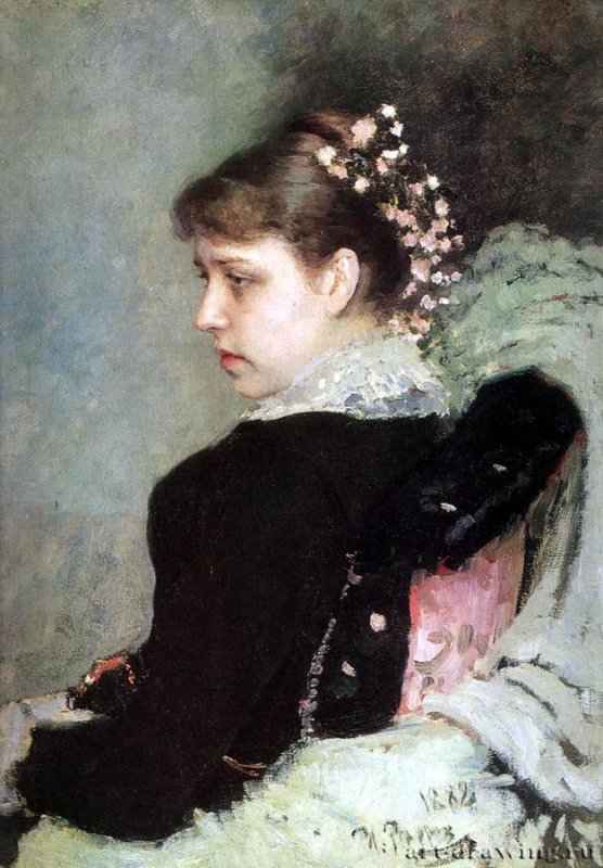 Портрет Татьны Рачинской. 1882 - Холст, маслоРеализмРоссия