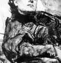 Портрет Елеоноры Дузе. 1891 - Бумага, графитный карандашРеализмРоссия