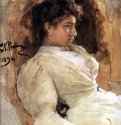 Портрет Веры Репиной. 1896 - Холст, маслоРеализмРоссия