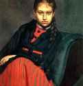 Портрет В. А. Шевцовой, впоследствии жены художника. 1869 - Холст, маслоРеализмРоссия