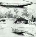 На Волге. Пейзаж с Лодками. 1870 - Бумага, графитный карандашРеализмРоссия