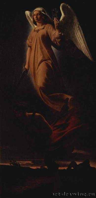 Немезида. 1837 - 95 x 48 смХолст, маслоРомантизм, назарейцыГерманияСанкт-Петербург. Государственный Эрмитаж