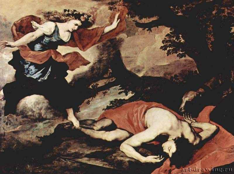 Венера и Адонис. 1637 - 179 x 262 смХолст, маслоБароккоИспанияРим. Национальная галерея Палаццо Корсини