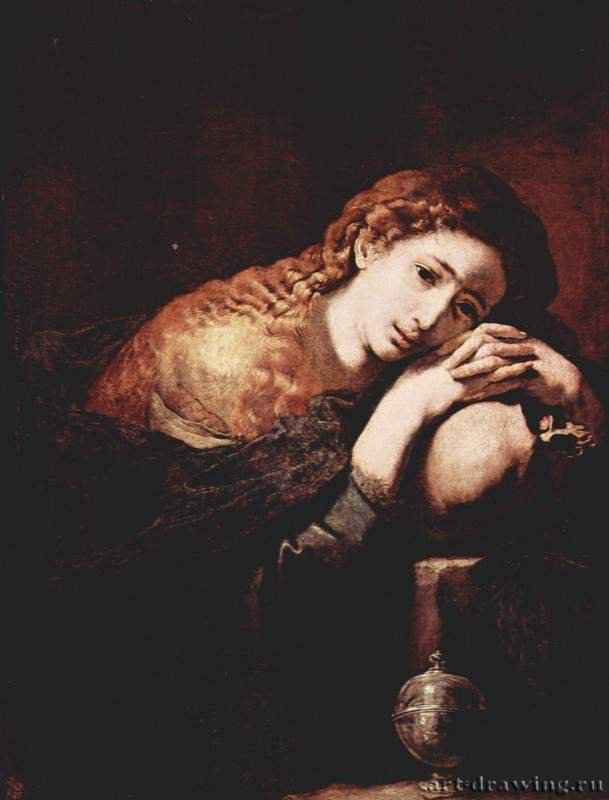 Кающаяся Магдалина. 1638-1640 * - 97 x 66 смХолст, маслоБароккоИспанияМадрид. Прадо