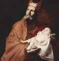 Сретение (Симеон с младенцем Иисусом) 1647 - 113 x 93 смХолст, маслоБароккоИспанияИкворт. Собрание маркиза Бристольского