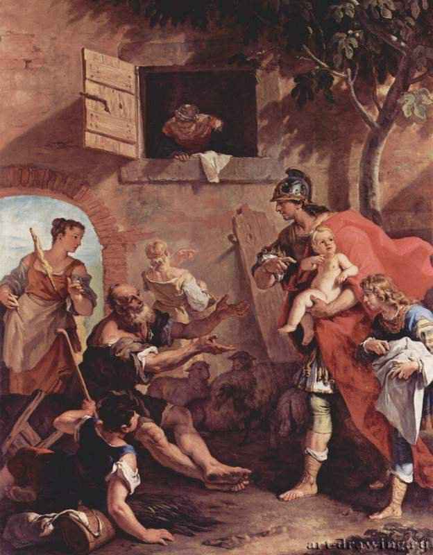 Детство Кира. 1706-1708 - 259 x 201 смХолст, маслоБарокко, рококоИталияГамбург. Кунстхалле