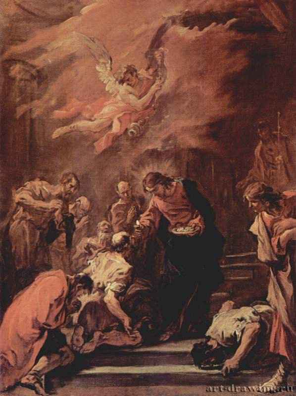 Причастие святых апостолов. 1720-1725 * - 64 x 50 смХолст, маслоБарокко, рококоИталияМилан. Частное собрание