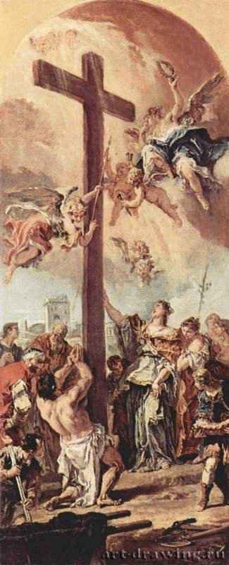 Обретение Животворящего креста св. Еленой, эскиз. 1732-1734 - 84 x 35 смХолст, маслоБарокко, рококоИталияВашингтон. Национальная картинная галереяПервоначально для Сан Рокко в Венеции