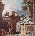 Надгробие герцога Девонширского. 1725 - 217 x 138 смХолст, маслоБарокко, рококоИталияБирмингем. Бирмингемский университет, Барберовский институт изящных искусствНаписана совместно с племянником художника, Марко Риччи