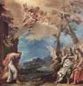Авраам и ангелы. 1695 * - 88,5 x 87,5 смХолст, маслоБарокко, рококоИталияСент-Этьен. Музей искусства и промышленности
