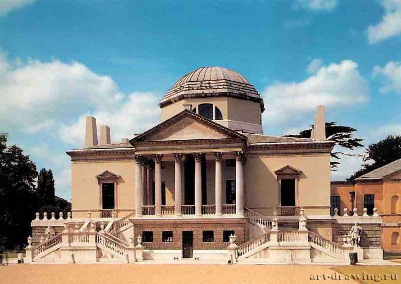 Чизвик-хаус. Фасад. 1725 - 1729 - Миддлсекс. Великобритания.