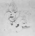 Этюд растений, 1823. - 215 x 275 мм. Карандаш на белой бумаге. Лейпциг . Музей изобразительных искусств, Собрание графики.