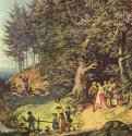 Весенняя свадьба. 1847 - 93 x 150 смХолст, маслоРомантизм, бидермейерГерманияДрезден. Замок Пильниц