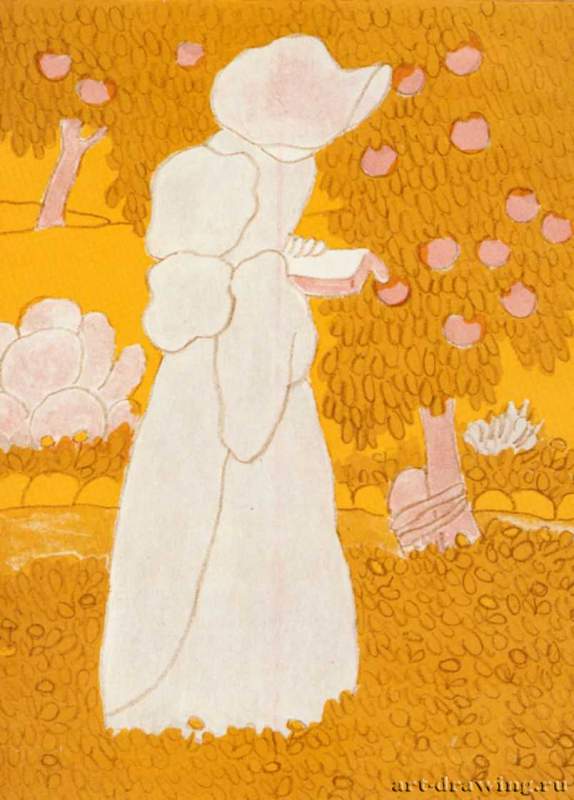 Иллюстрация к сборнику Жоржа Роденбаха "Девы". Издание Зигфрида Бинга, 1895 г. - Лондон. Музей Виктории и Альберта.