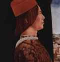 Диптих Бентивольо, левая створка. Портрет Джованни II Бентивольо. 1490 * - 54 x 38 смДерево, маслоВозрождениеИталияВашингтон. Национальная картинная галереяСм. правую створку. Портрет Джиневры Бентивольо, обе в Вашингтоне