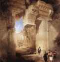 Вход в Золотой храм в Баальбеке. 1841 - 74,9 x 62,2 смДерево, маслоРомантизмВеликобританияЛондон. Королевская академия искусств
