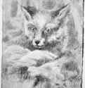 Прибылая лисица 1894 г. - Бумага, тушь, карандаш. Музей Николая Рериха. Нью-Йорк, США.