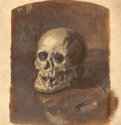 Этюд черепа 1894 г. - Холст, масло; 21 х 16,5 см. Музей Николая Рериха. Нью-Йорк, США.