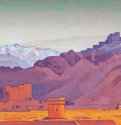 Путь на Тибет 1925 г. - Холст на картоне, темпера; 30,5 х 40,6 см. Музей Николая Рериха. Нью-Йорк, США.